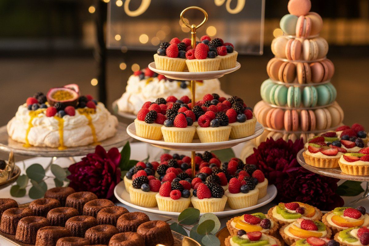 Gorgeous dessert display table